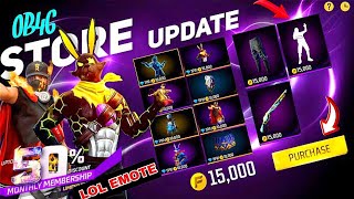 Lol Emote Kab Aaega Confirm Date 🥳  Jazz Pant Return Date  Free Fire New Event  Ff New Event [upl. by Nimesay]