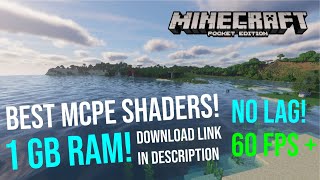 BEST MCPE SHADERS 1GB RAM UPDATED 116  DOWNLOAD LINK IN DESCRIPTION [upl. by Abbott741]