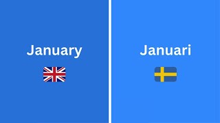 Learn Months amp Days in English and Swedish  Quick amp Easy Language Lesson  Polyglot Cafe 🌍 [upl. by Neladgam]