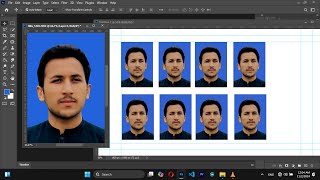 How to Create Passport Size Photo in Photoshop  Photoshop Tutorial [upl. by Burnard217]