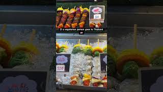 Vegetarian person visits Thailand thailand thaifood thailandbeaches thai food seafood foodie [upl. by Yerrok]