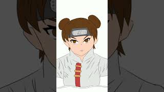 Speed Paint Tenten  shorts anime narutoshippuden [upl. by Laden205]