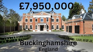 £7950000 Buckinghamshire Mansion w Pool Spa Cinema  England Real Estate [upl. by Rosalinda424]