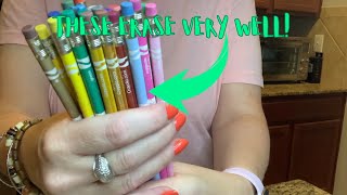 Crayola Erasable Colored Pencils Review [upl. by Junji824]