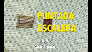 PUNTADA ESCALERA TUTORIALPASO A PASO [upl. by Kauslick]