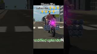 Non modified VS Modified splendor  indianbikedriving3dallcheatcodesbike [upl. by Tarrel]