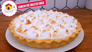 Como hacer LEMON PIE receta fácil de masa para tartas relleno de limón y merengue [upl. by Lledniuq399]