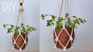 🌷DIY PORTAMACETAS de MACRAME paso a paso PRINCIPIANTESDIY Macrame Plant Hanger for Beginners [upl. by Zahc]