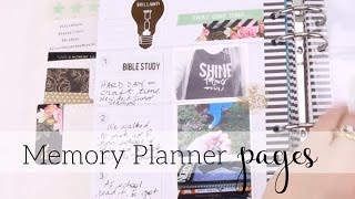 Heidi Swapp Memory Planner Pages [upl. by Lertnek]