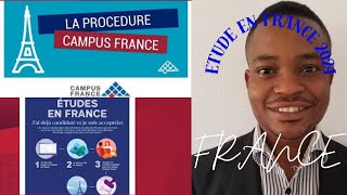 Comment créer un compte campus France 2023 2024  Nouvelle procédure étude en France [upl. by Kermy140]