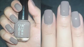 Grey Nails Winter Nail Polish Swatch  Rose Pearl [upl. by Ociram]