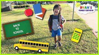 Kid First Day of School Back to school Night Routine and Morning Routine with Ryan [upl. by Saks]