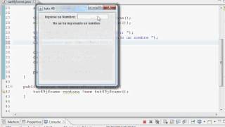 Tutorial Java 49  JTextField [upl. by Nekcarb74]