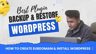 Updraftplus wordpress backup plugin  How to create Subdomain amp install wordpress  The AI Knowledge [upl. by Henarat]