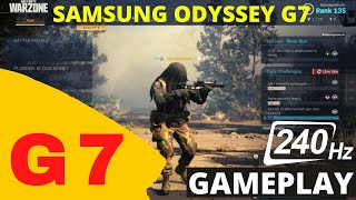 Samsung Odyssey G7 Gaming Monitor QLED 240hz Gaming Test COD Warzone Gameplay  Nvidia RTX 2080 Ti [upl. by Stuckey33]