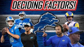 These MASSIVE MatchUps For Lions Against Rams WILL Decide VICTORY [upl. by Ylrebma]