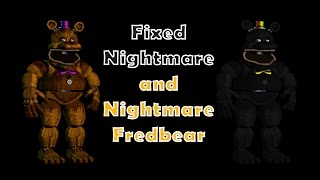 Speed EditFixed Nightmare Fredbear and Nightmare FNAF [upl. by Enrico920]