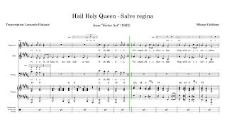 Hail Holy Queen  Salve Regina from Sister Act Full score transcription PDF link in description [upl. by Maridel]