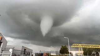 Tornado in Zierikzee Netherlands  June 27 2022 [upl. by Osyth]