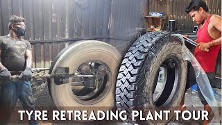 How to Recapping Old Tyre to Make Them Look New  Retreading Plant Tour  How Old Tire Are Retreaded [upl. by Larue]