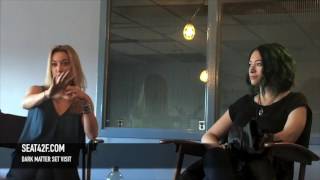 Zoie Palmer Jodelle Ferland Dark Matter Set Visit Interview [upl. by Oivlis]