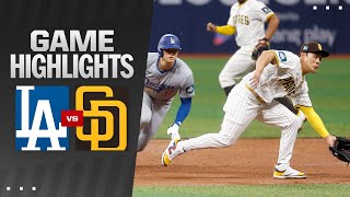 Dodgers vs Padres Game Highlights 32024  MLB Highlights [upl. by Aron17]