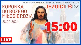 Koronka do Bożego Miłosierdzia przed Najświętszym Sakramentem 27092024  Jezuici Łódź  Na żywo [upl. by Nylzaj]