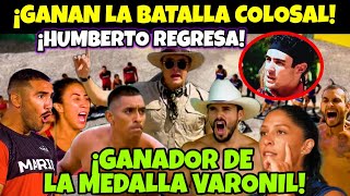 Exatlón México 💥 ELLOS GANAN LA BATALLA COLOSAL Y MEDALLA VARONIL ✅ HUMBERTO REGRESA 😱 exatlón [upl. by Airel399]