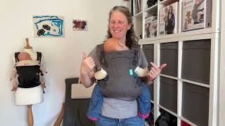 How to use the Infantino Flip Baby Carrier in the Back Carrying Position [upl. by Anatola]