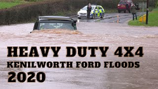 Kenilworth Ford Floods 2020  Heavy Duty 4X4 Warwickshire England [upl. by Sivraj]