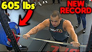 Tyler1 hits new RECORD lift 605 lbs  275 kg Squat  loltyler1 Power Meet 3 [upl. by Calan561]