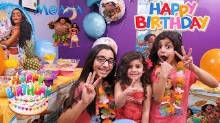 MOANAS Birthday Party FUN for Kids Sally is 3 [upl. by Africa937]