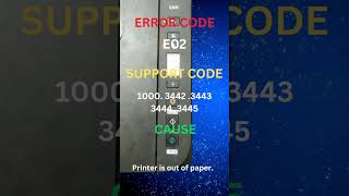 E02  Canon pixma printer error codes and causes printertroubleshooting canon pixma printer [upl. by Publius817]