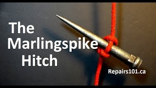 The Marlingspike Hitch  how to tie a ROPE LADDER [upl. by Afra]