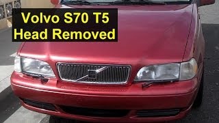 Volvo S70 T5 Restoration head removal burnt valve  Auto Information Series [upl. by Quintin138]