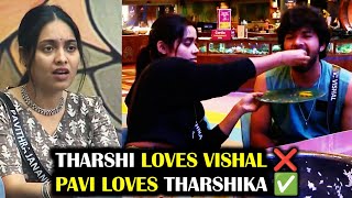 THARSHIKA ❤️ VISHAL ❌ PAVI ❤️ THARSHIKA ✅  BIGG BOSS 8 TAMIL DAY 52  27 Nov 2024  RampJ 20 [upl. by Bernarr]