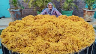 ALOO BHUJIA In Bulk Quantity  Aloo Sev Recipe  Indian Namkeen Recipe  Veg Village Food [upl. by Kudva]