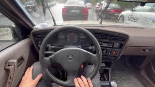 Drive With Me Opel Ascona C in the Rain [upl. by Naicul]