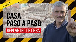 📐👷 Construcción de una CASA Paso a Paso  Cómo Hacer un Replanteo de Obra [upl. by Ylak]