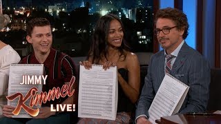 Avengers Infinity War Cast on Guardians amp Robert Downey Jr [upl. by Meaghan323]