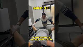 SARAP AH Manipulation on Sacrum and Coccyx coachaster raknation bonesetting spinemanipulation [upl. by Aelhsa]