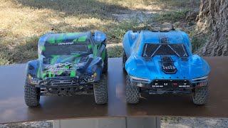 Arrma Fury VS Traxxas Slash basic comparison and driving traxxas arrma [upl. by Yllut]