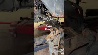 Swiss cheese subframe on the floor 03 escape 30 awd rotted swisscheese mechaniclife autorepair [upl. by Gonzalo]