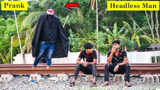 Headless Man Prank  Part 2   SARKATTA PRANK  Crazy Public Reaction Prank Video By 4 Minute Fun [upl. by Ahsiekar204]