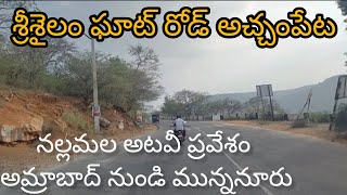 Srisailam Ghat road Achampet Nallamala Forest Entrance Amrabad to Munnanur Niranjan vali Dargah [upl. by Tobias]