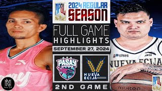 MPBL HIGHLIGHTS PASAY VOYAGERS VS NUEVA ECIJA RICEVANGUARDS SEPTEMBER 27 2024 [upl. by Graniah]