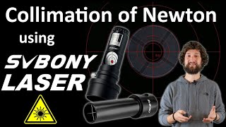 Collimation of Newton Telescope using SVBONY Laser amp Cheshire [upl. by Highams]