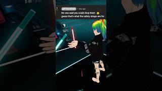 This is why Nintendo invented the safety strap safetystraps beatsaber vtuber 3dmodel vrchat vr [upl. by Levesque]