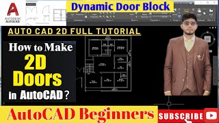 2D Door Design in AutoCAD for Beginners HOW TO Create Auto CAD 2D Doors In Hindi  Urdu [upl. by Traver]