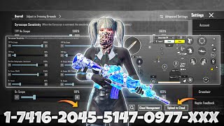 NEW UPDATE 35🔥BEST SENSITIVITY CODE  CONTROL SETTINGS BGMIPUBG MOBILE [upl. by Fraase]